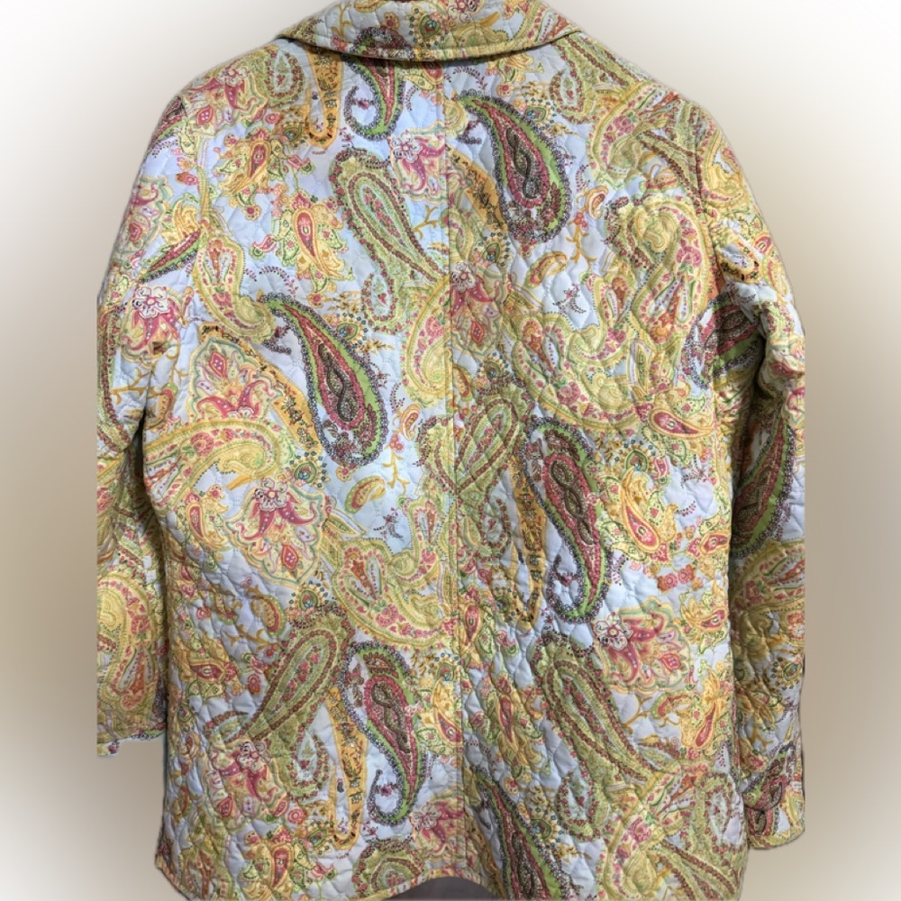 Kate Hill Multicolor Paisley Jacket/Blazer quilted - Picture 7 of 7
